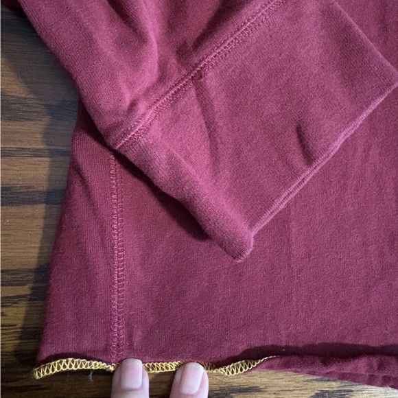 Vintage Y2K Abercrombie & Fitch Muscle LS Crewneck Shirt Mens XXL Red Maroon - Picture 5 of 9